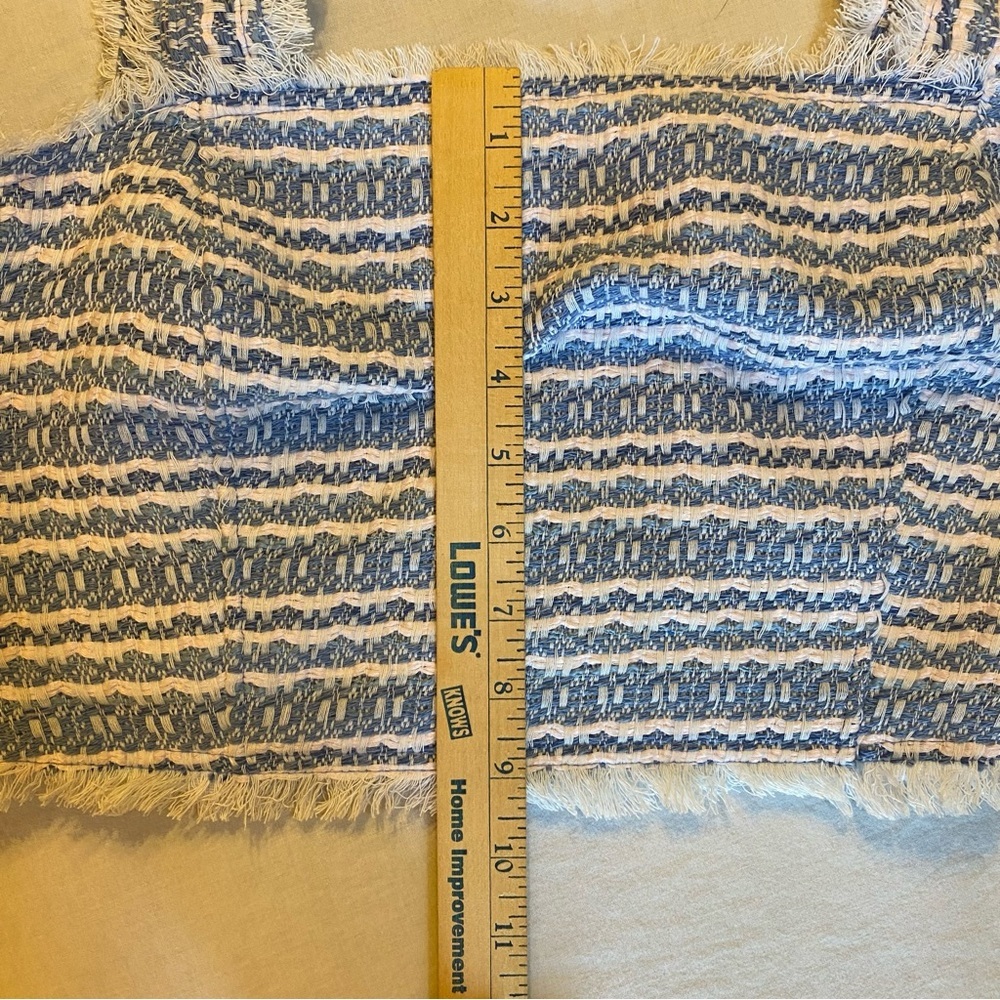 House of Harlow 1960 Tweed Top and Skort Set in Light Blue/Cream/Pink Size 12 - Picture 16 of 16